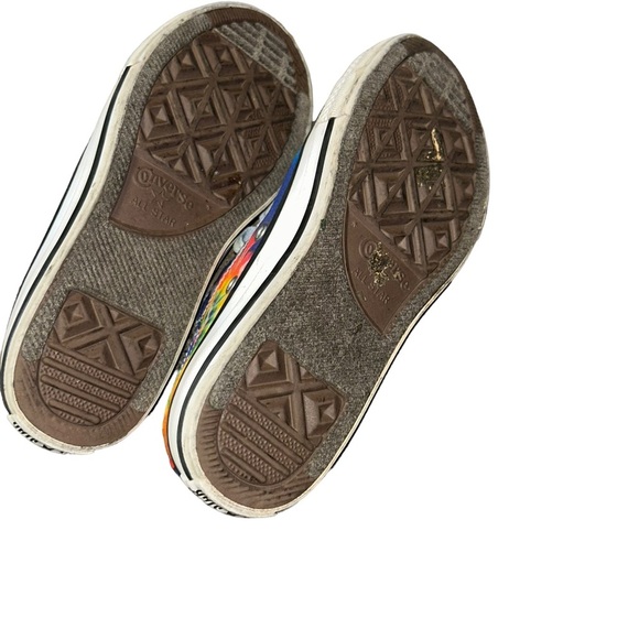 Converse all star chuck Taylor’s tie dye rainbow sneakers youth girls size 2 2Y - Picture 5 of 5